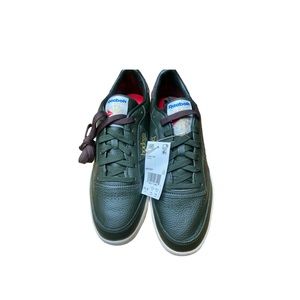 Reebok Bodega Unisex Tennis Shoes, Green leather & Brown Suede, Size 10.5 NWT